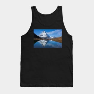 Matterhorn, Zermatt, Valais, Switzerland, Europe, autumn, Riffelsee Tank Top